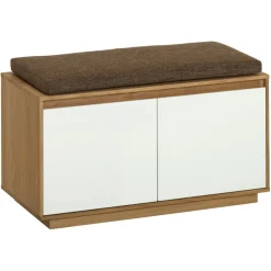 Novel Garderobenbank V100 eiche, weiss Best