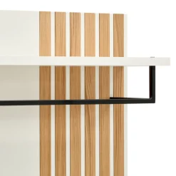 Edition Garderobenpaneel ENYO eichefarbig, weiss New