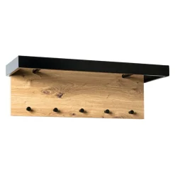 Carry Home Garderobenpaneel Felipe eichefarbig, schwarz Hot
