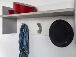 Sikelia Garderobenpaneel Shoe betongrau, weiss Online