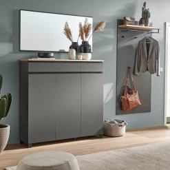Dieter Knoll Garderobenpaneel Sorrent grau Clearance
