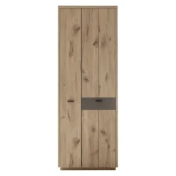 Voleo Garderobenschrank Damas eichefarbig, grau New