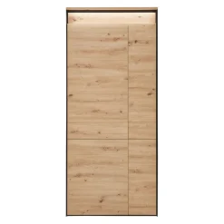 Voleo Garderobenschrank Edra eichefarbig, schwarz Clearance