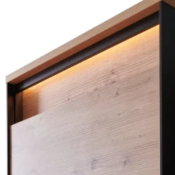 Voleo Garderobenschrank Edra eichefarbig, schwarz Sale