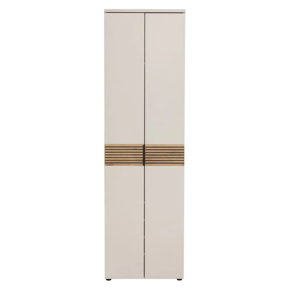 Voleo Garderobenschrank Indo eichefarbig, kaschmir Discount