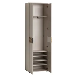 Voleo Garderobenschrank Indo eichefarbig, kaschmir Discount