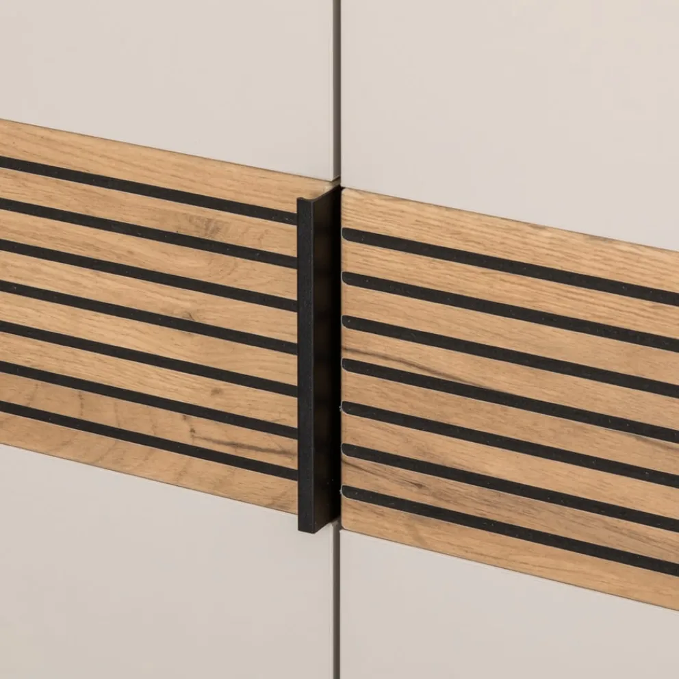 Voleo Garderobenschrank Indo eichefarbig, kaschmir Discount