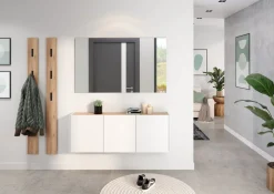 MID.YOU Garderobenschrank Libbiano weiss Outlet