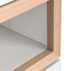 SUDBROCK Garderobenschrank Mex 155Eiche milk (astig), 419blütenweiß