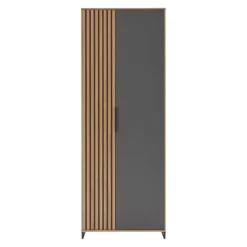 Dieter Knoll Garderobenschrank Riva anthrazit, eichefarbig Hot