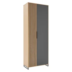 Dieter Knoll Garderobenschrank Riva anthrazit, eichefarbig Hot