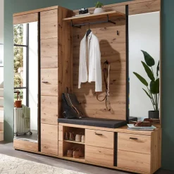 Linea Natura Garderobenschrank Sonos eichefarbig