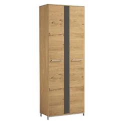 Novel Garderobenschrank Vedo anthrazit, eichefarbig Best