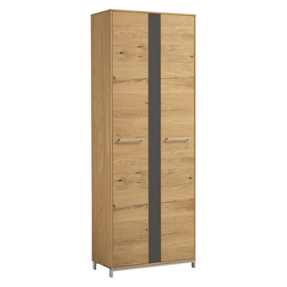 Novel Garderobenschrank Vedo anthrazit, eichefarbig Best