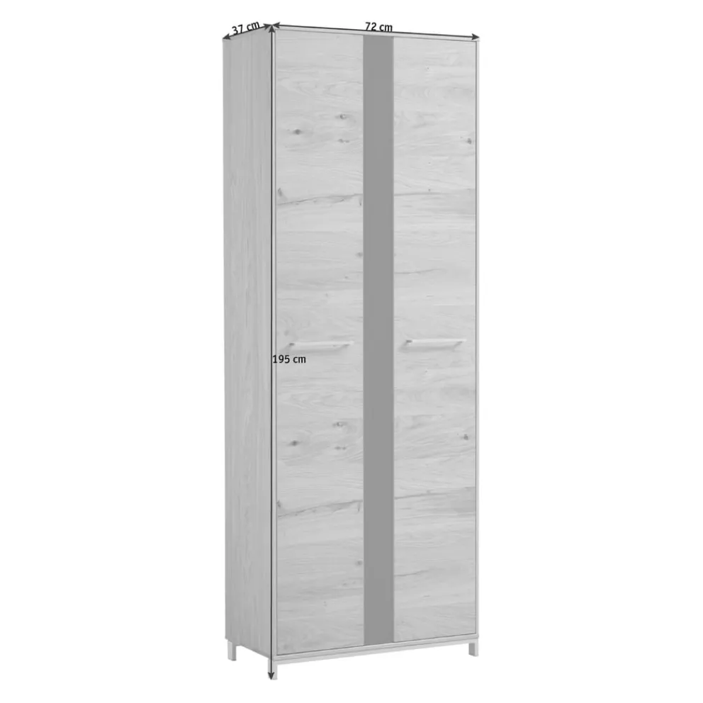 Novel Garderobenschrank Vedo anthrazit, eichefarbig Best