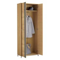 Novel Garderobenschrank Vedo anthrazit, eichefarbig Best