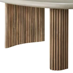 Ethnicraft Gartenbeistelltisch Boomerang hellgrau New