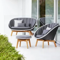 Cane-line Gartenbeistelltisch Peacock Dark grey Best