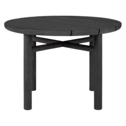 Ethnicraft Gartenbeistelltisch Quatro schwarz New