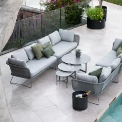 Cane-line Gartenbeistelltisch Twist grey COG, light grey New
