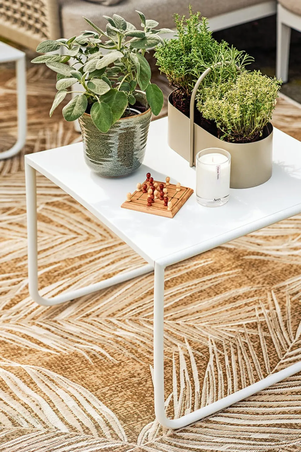 BYYU Gartenbeistelltisch Venedig weiss Online