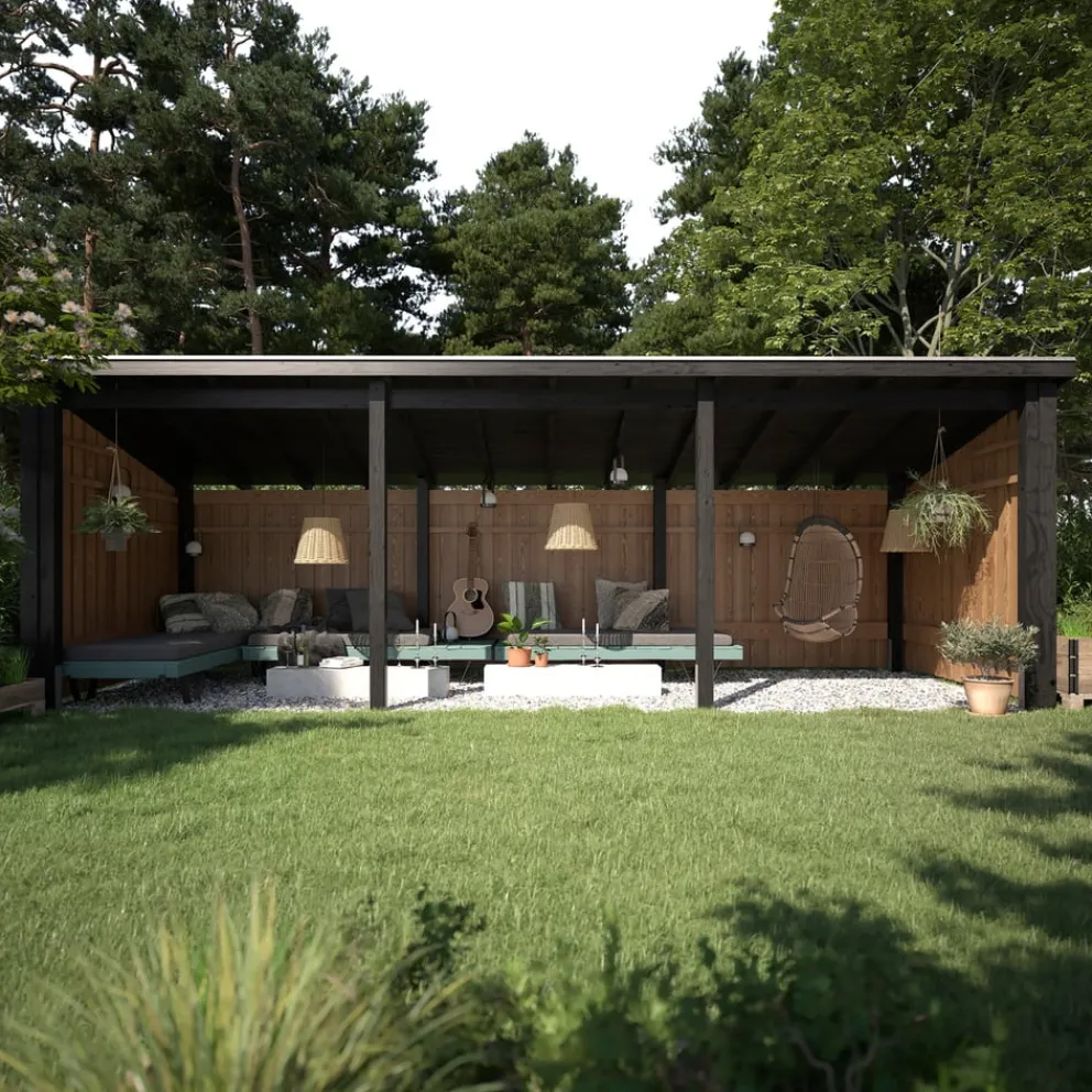 PLUS Gartenhaus Multi fichtefarbig Discount