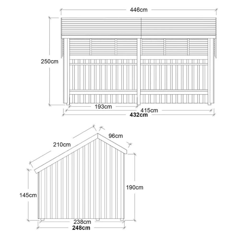PLUS Gartenhaus Multi fichtefarbig Outlet
