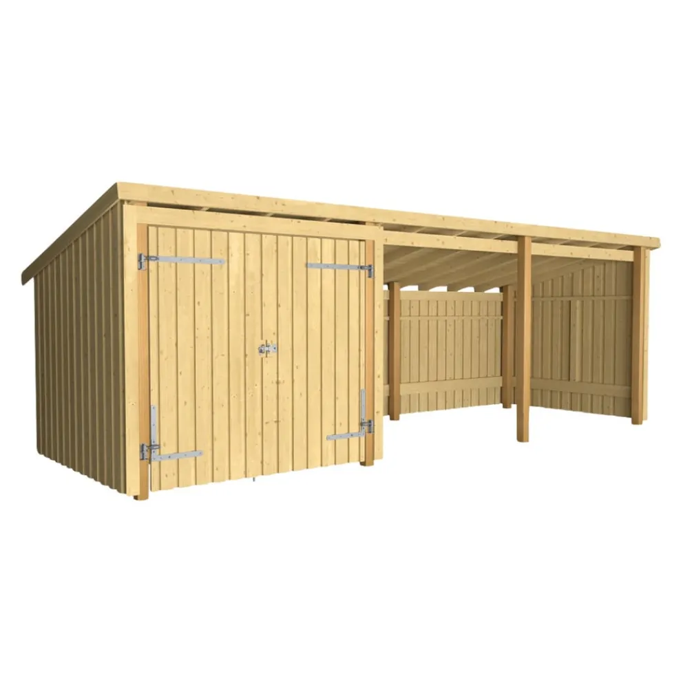 PLUS Gartenhaus Multi fichtefarbig Discount