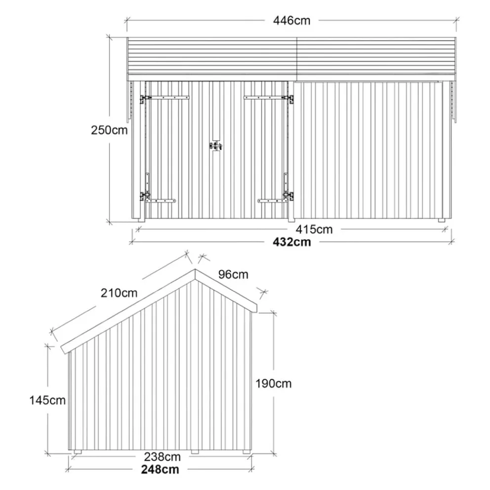 PLUS Gartenhaus Multi fichtefarbig Online