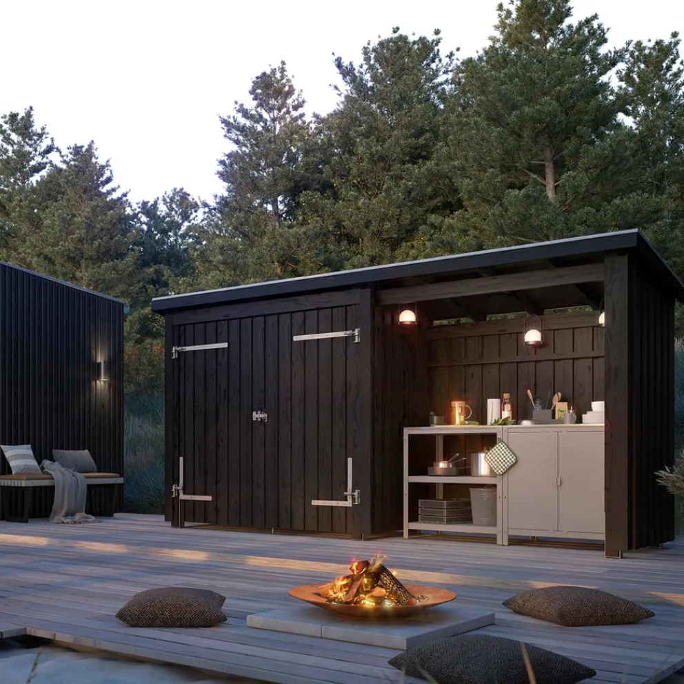 PLUS Gartenhaus Multi fichtefarbig Hot