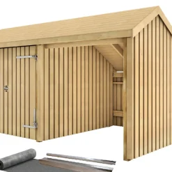 PLUS Gartenhaus Multi fichtefarbig Discount