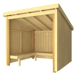 PLUS Gartenhaus Nordic fichtefarbig Hot