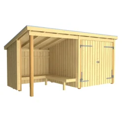 PLUS Gartenhaus Nordic fichtefarbig Best