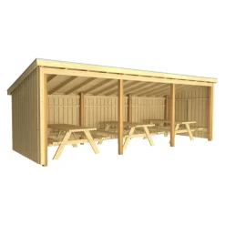 PLUS Gartenhaus Nordic fichtefarbig