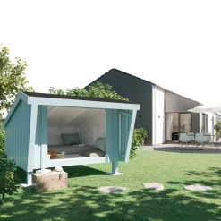 PLUS Gartenhaus Shelter fichtefarbig Outlet
