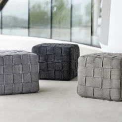 Cane-line Gartenhocker Cube dunkelgrau Online