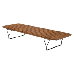Houe Gartenliege Molo bambusfarbig, schwarz New