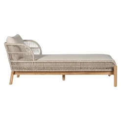 edy&liv Gartenliege Terracina akaziefarbig, graubeige Hot