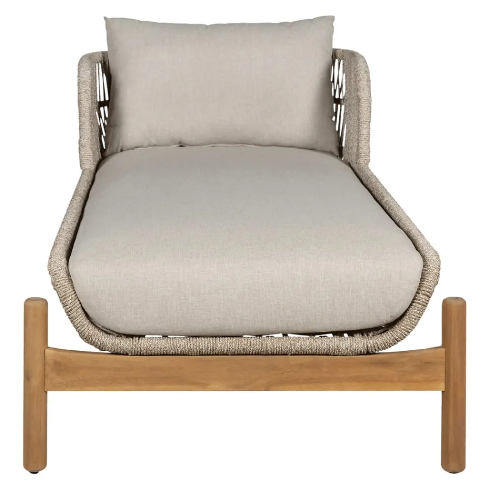 edy&liv Gartenliege Terracina akaziefarbig, graubeige Hot