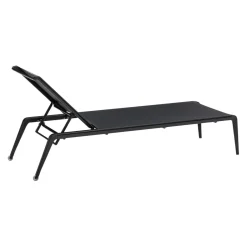 Fast Gartenliege Ushuaia Alluminio 2 nero, Batyline BNE nero New