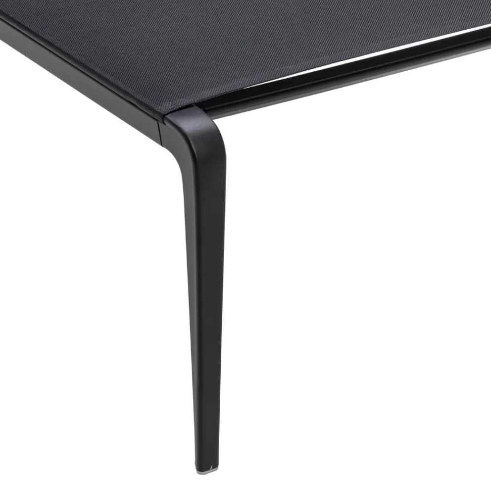 Fast Gartenliege Ushuaia Alluminio 2 nero, Batyline BNE nero New