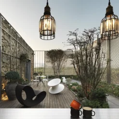 Magis Gartenschaukelstuhl Voido braun Clearance