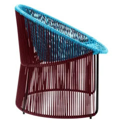Ames Gartensessel Cartagenas bordeaux, pastellblau, schwarz Hot
