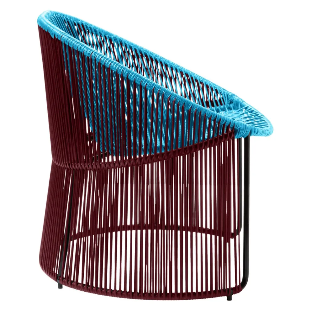 Ames Gartensessel Cartagenas bordeaux, pastellblau, schwarz Hot