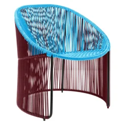 Ames Gartensessel Cartagenas bordeaux, pastellblau, schwarz Hot