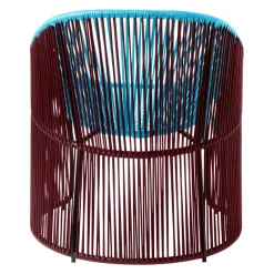 Ames Gartensessel Cartagenas bordeaux, pastellblau, schwarz Hot