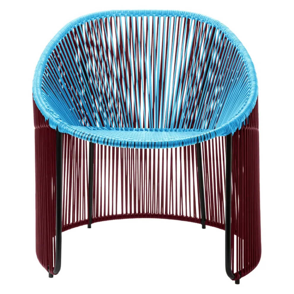 Ames Gartensessel Cartagenas bordeaux, pastellblau, schwarz Hot