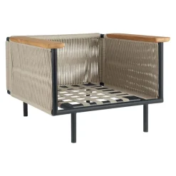 Ethnicraft Gartensessel Corbey beige, braun, schwarz Hot