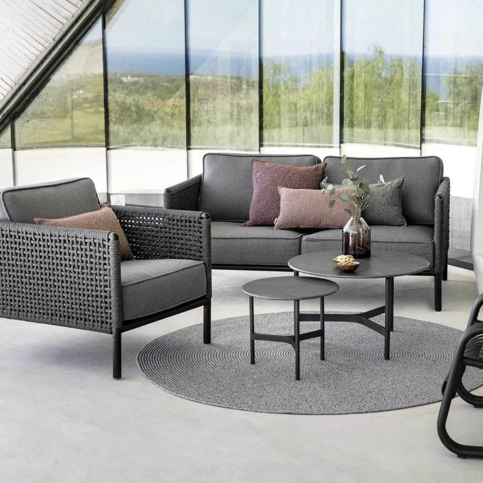 Cane-line Gartensessel Encore dunkelgrau, lava grey Clearance