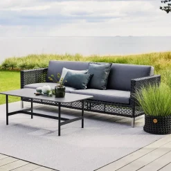 Cane-line Gartensofa Connect dunkelgrau, schwarz Clearance